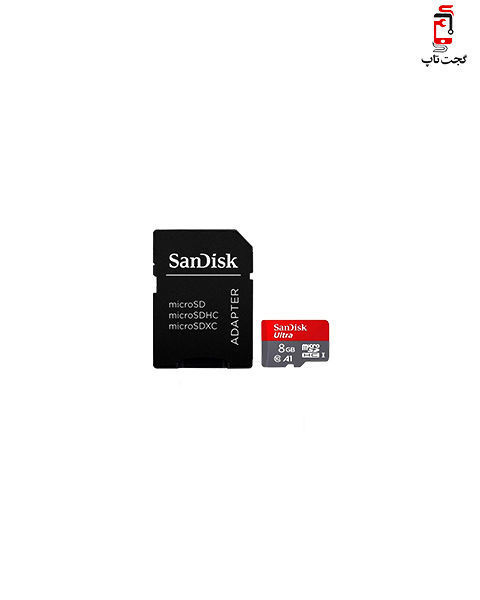 تصویر از کارت حافظه 8 گیگ SanDisk مدل Ultra micro SDHC UHS-I