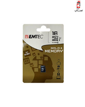 تصویر از کارت حافظه 16 گیگ EMTEC مدل Gold+Memory microSDHC UHS-I