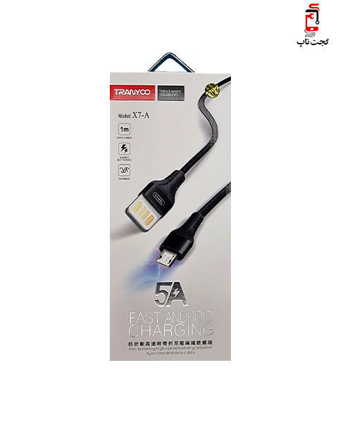 تصویر از کابل تبدیل USB به micro USB ترانیو مدل TRANYOO X7-A