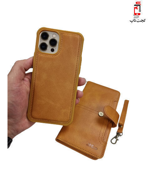 کیف-گوشی-آیفون 14پرو-به همراه-جای کارت-برندJDK