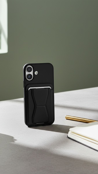 قاب-جا-کارتی-دار-چرمی-برند-vawei-آیفون-16