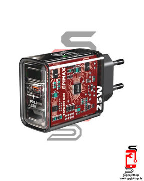 شارژر-دیواری-25-وات-اپی-مکس-مدل-taiwan-gan-eu-148