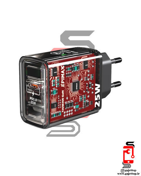 شارژر-دیواری-25-وات-اپی-مکس-مدل-taiwan-gan-eu-148